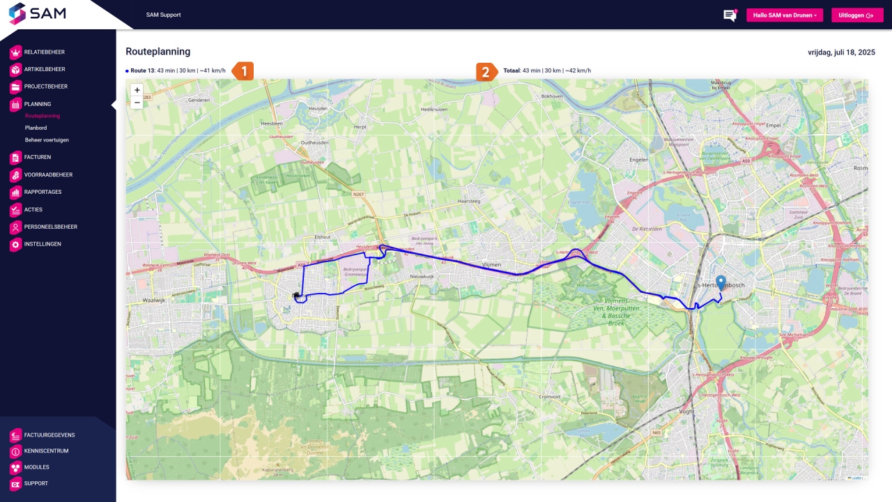 Routekaart