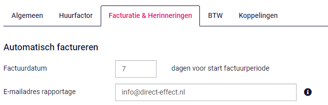 Automatisch factureren
