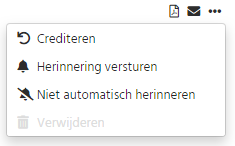 Factuurherinneringen