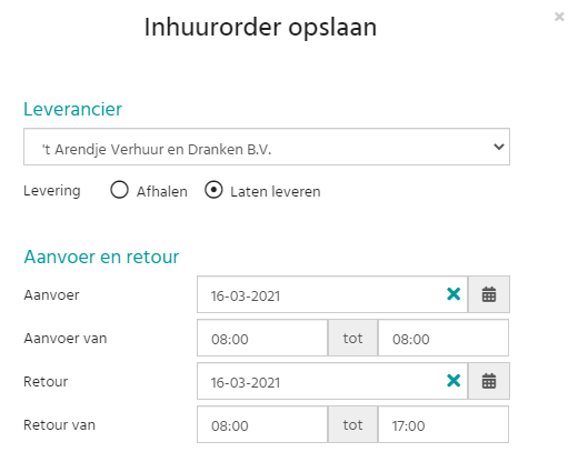 Inhuurverzoeken