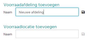 Voorraadlocaties