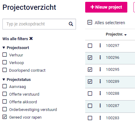 Documenten aanmaken in bulk