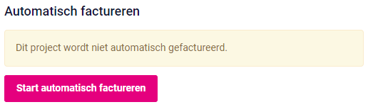 Automatisch factureren